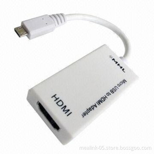 Micro USB 5P Male to HDMI Female Adapter Cable
